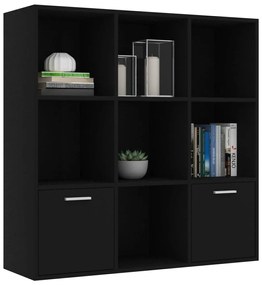 Estante 98x30x98 cm derivados de madeira preto