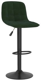 Bancos de bar 2 pcs veludo verde-escuro