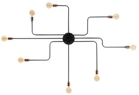 Chandelier Truva – Preto – 190 cm