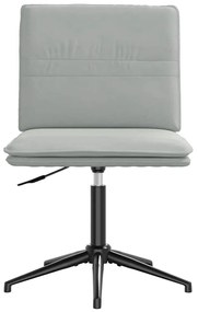 Cadeiras de jantar 4 pcs veludo cinzento-claro