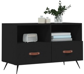 Móvel p/ TV 80x36x50 cm derivados de madeira preto
