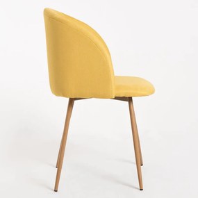 Cadeira Velt Tecido - Amarelo