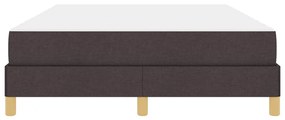 Cama Box Castanho 140 x 200 cm Tecido, Madeira de Engenharia