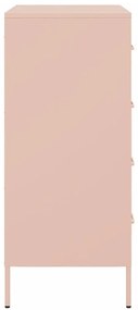 Aparador 68x39x89 cm aço rosa