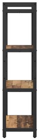 Estante Madeira antiga 60 x 30 x 118 cm Madeira e Aço