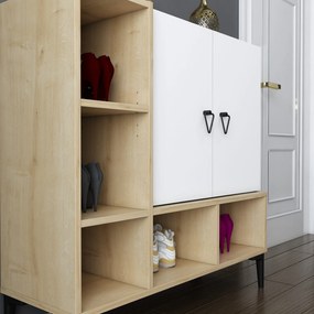 Console Platin – Oak White – 100x35x100 cm