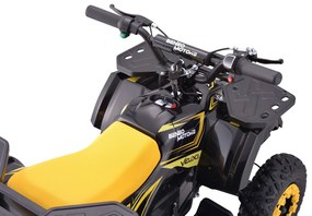 Moto 4 elétrica para crianças ATV Veloci 800W Amarela