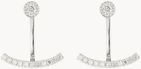 Brincos em ouro branco com diamantes Rayong, 0,19 quilates