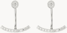 Brincos em ouro branco com diamantes Rayong