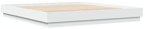 Estrutura de cama 180x200 cm derivados de madeira branco