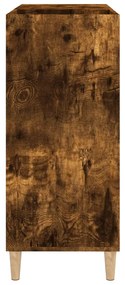 Armário p/ discos 84,5x38x89 cm deriv. madeira carvalho fumado