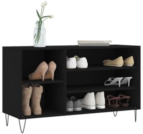 Sapateira 102x36x60 cm derivados de madeira preto