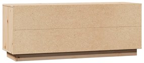 Móvel de TV 110,5x35x44 cm madeira de pinho maciça