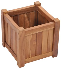 Vaso/floreira 30x30x30 cm madeira de teca maciça