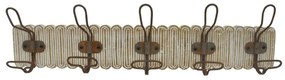Bengaleiro de Parede Dkd Home Decor Colonial Ferro Madeira de Mangueira (61 X 10 X 21 cm)