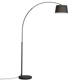 LED Candeeiro de arco inteligente moderno preto incl. Wifi A60 - Arc Basic Moderno