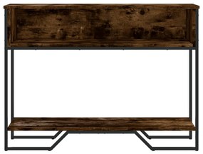 Mesa consola 100x35x74,5cm derivados de madeira carvalho fumado