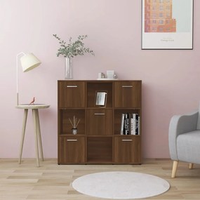 vidaXL Estante 90x30x90 cm derivados de madeira carvalho castanho