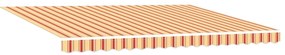 Toldo Retrátil Amarelo e Laranja 450x300 cm