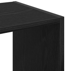 Estante vidaXL Preto Carvalho 68,5x32x68,5 cm Madeira engenharia