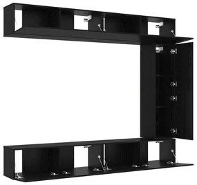 Conjunto de Armário para Televisão de 5 Peças Montado na Parede em Car