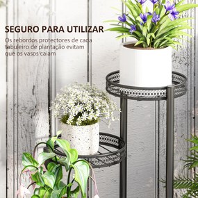 Suporte para Plantas de 4 Níveis Suporte de Aço pata Plantas de Interi