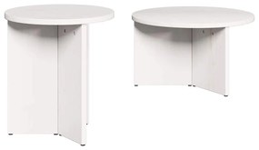 Conjunto de Mesas de Café 2 pcs Branco 49 x 49 x 28 cm