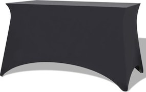 vidaXL Capa extensível para mesa 2 pcs 120x60,5x74 cm antracite