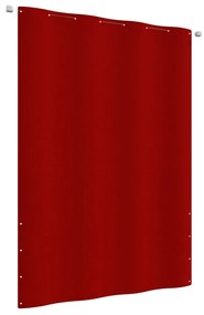 vidaXL Tela de varanda 160x240 cm tecido oxford vermelho