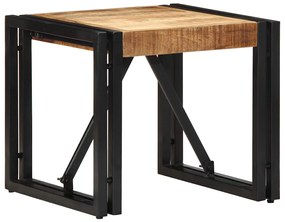 Mesa de centro 40x40x35 cm madeira de mangueira áspera maciça