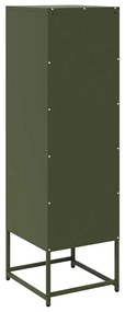 Móvel alto 36x39x123 cm aço laminado a frio verde-azeitona