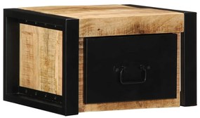 Mesa de cabeceira 40x35x25 cm madeira maciça manga áspera