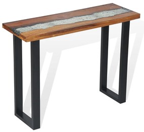 Mesa consola em teca 100x35x75 cm