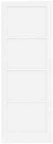 Porta Interior "ORKDAL" Branca 83x232x4 cm de Madeira Sólida de Pinhei
