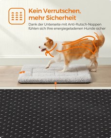 Manta para cães 90 x 65 cm, lavável na máquina, tamanho M Cinzento