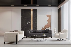 Sofá de 3 Lugares Gio – Antracite – 225x93x75 cm
