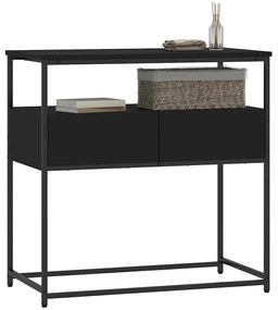 Mesa consola 75x40x75 cm derivados de madeira preto