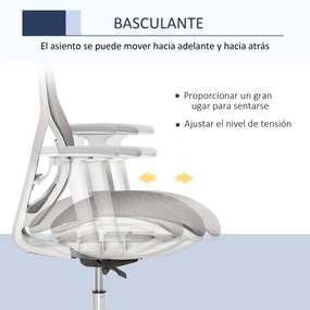 Vinsetto Cadeira de Escritório Giratória Cadeira de Escritório com Alt