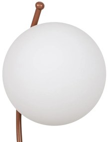 Candeeiro de Mesa Yay – Branco e Cobre – 23 x 18 cm