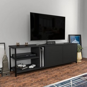 TV Stand Primrose – Preto Antracite – 160 cm x 35,3 cm x 50,8 cm