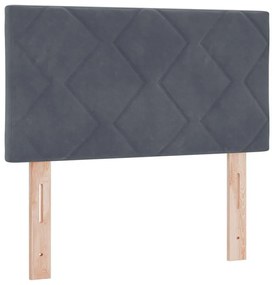 Cabeceira vidaXL Design Blocos de Diamante Cinza Escuro 80 cm Veludo