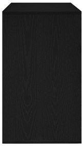 Sideboard Preto Carvalho 120x41x75 cm Madeira de Engenharia