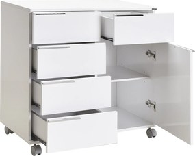 Aparador Multiusos "Venezia" – Branco – 85x44x81 cm – Design Elegante