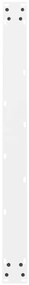 Pés para mesa de jantar , 2 peças, 100x (72-73) cm, branco, aço