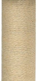 Árvore p/ gatos c/ poste arranhador sisal 74 cm cinzento-escuro