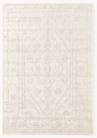 Tapete em viscose artesanal Shaila, branco