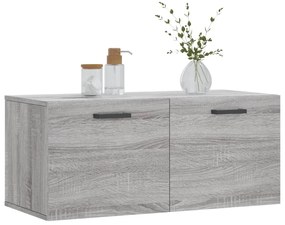Armário parede 80x36,5x35 cm derivados de madeira cinza sonoma