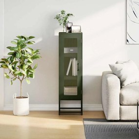Móvel alto 36x39x123 cm aço laminado a frio verde-azeitona