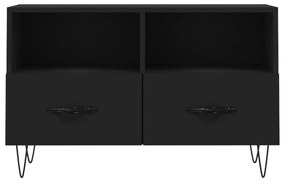 Móvel p/ TV 80x36x50 cm derivados de madeira preto