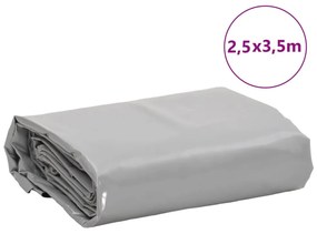 Lona 2,5x3,5 m 650 g/m² cinzento